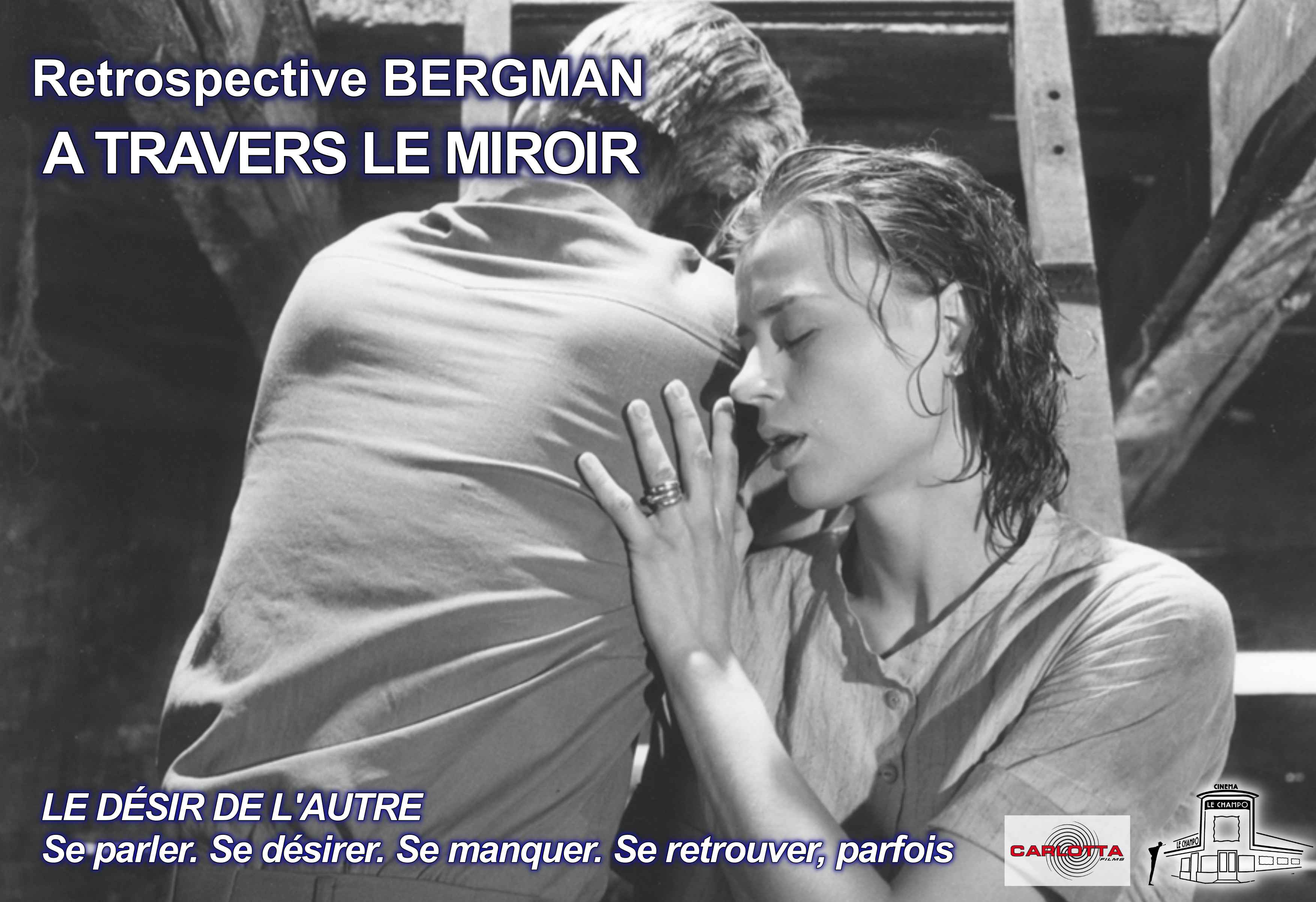 A TRAVERS LE MIROIR - Affiche de la Retrospective BERGMAN au Champo
