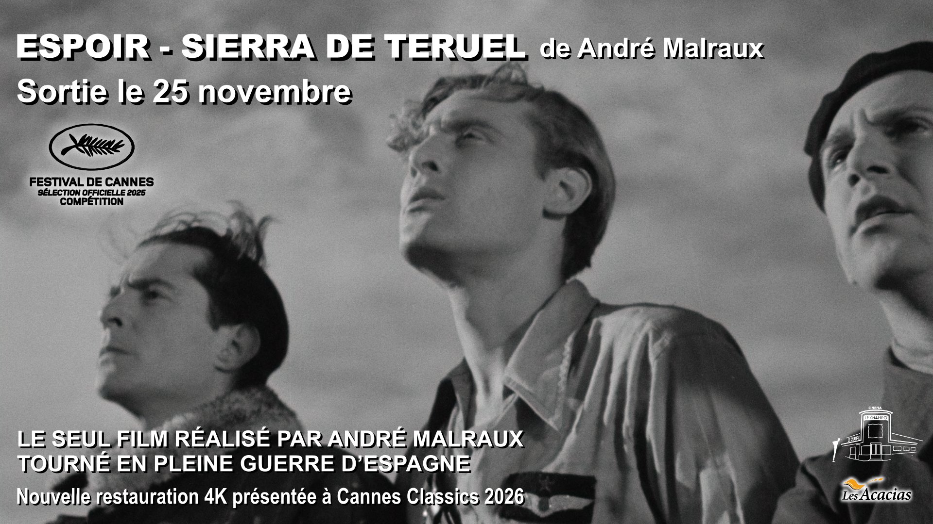 Affiche du film LA GUERRE DU FEU de JJ Annaud - au Champo B.O. Ciné-club