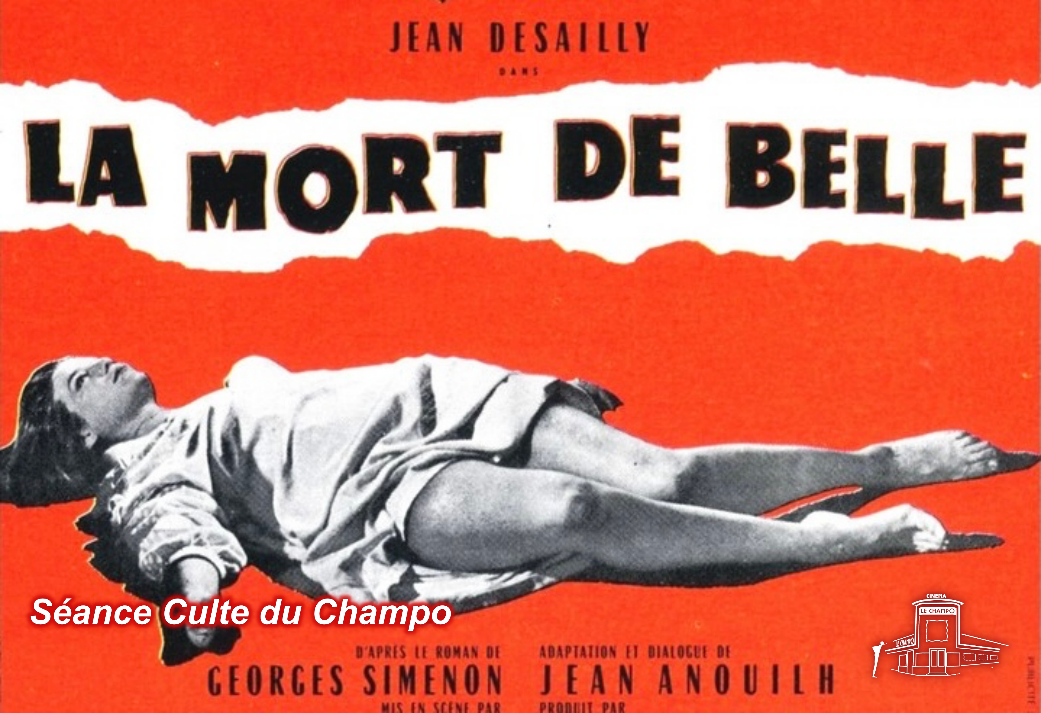 La Mort de Belle d’Édouard Molinaro – un professeur soupçonné après le meurtre d’une jeune Américaine, thriller psychologique adapté de Simenon projeté au Champo