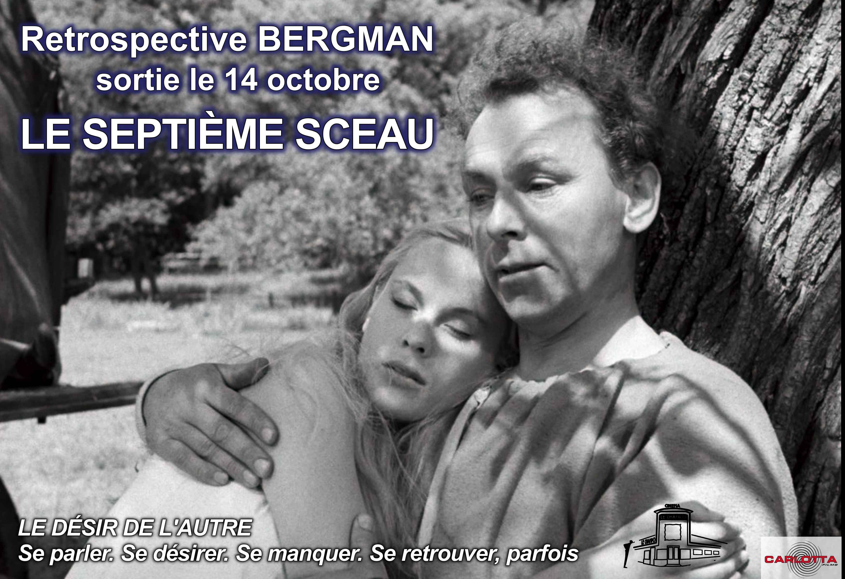 LE SEPTIEME SCEAU - Affiche de la Retrospective BERGMAN au Champo