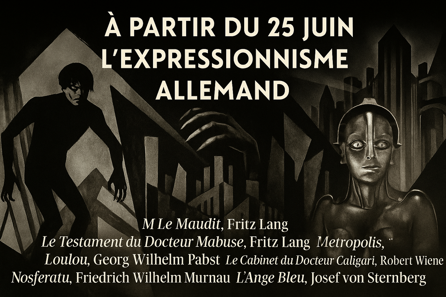 Affiche du cycle L'EXPRESSIONNISME ALLEMAND au Champo