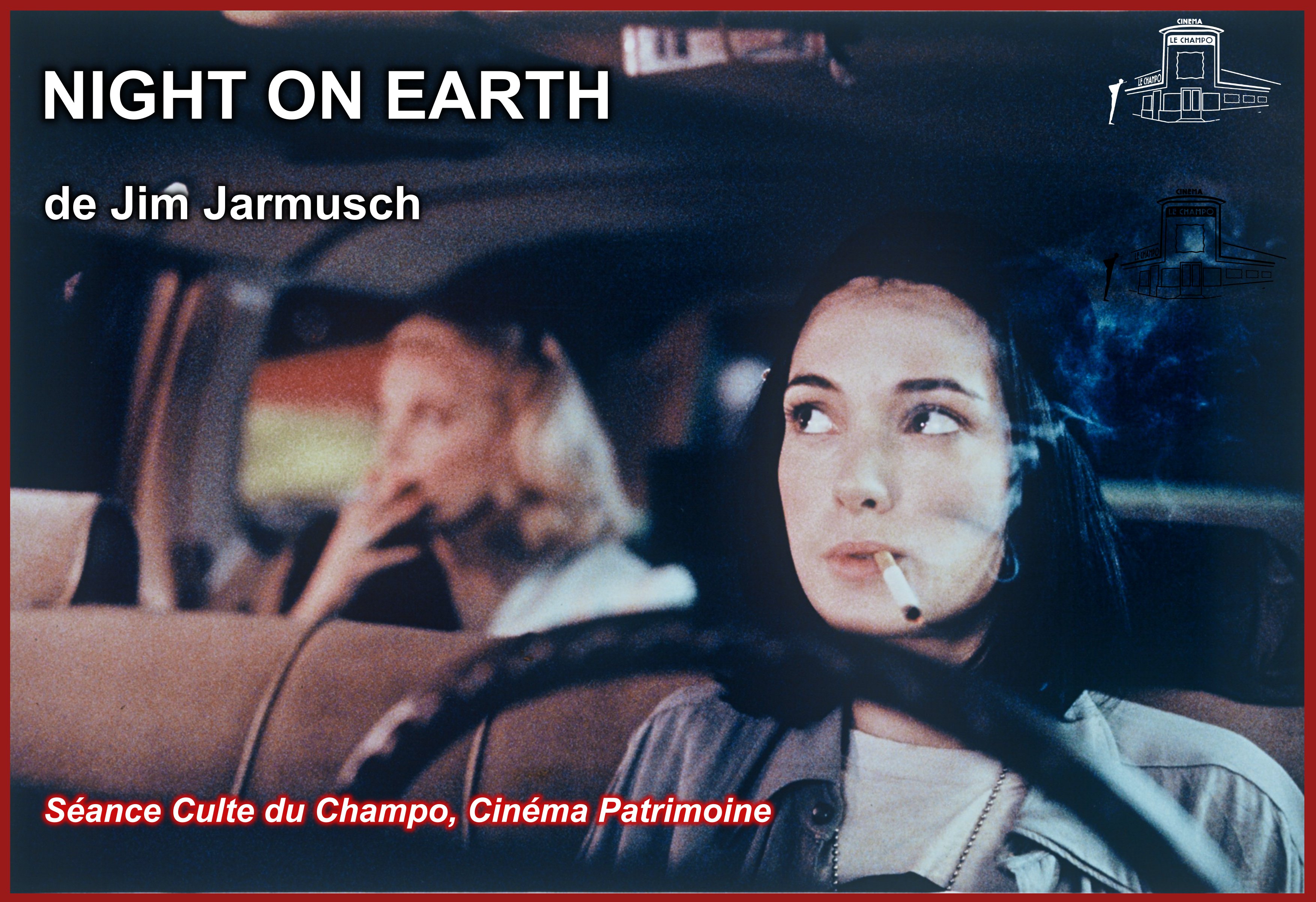Night on Earth de Jim Jarmusch – un taxi la nuit sous un réverbère, cinq histoires reliées à travers le monde, film culte projeté au Champo