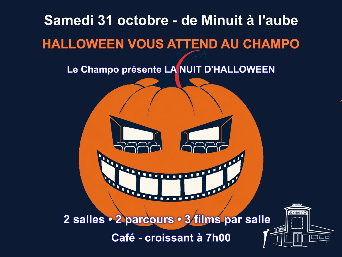 Affiche programme Nuit au Champo - NUIT HALLOWEEN