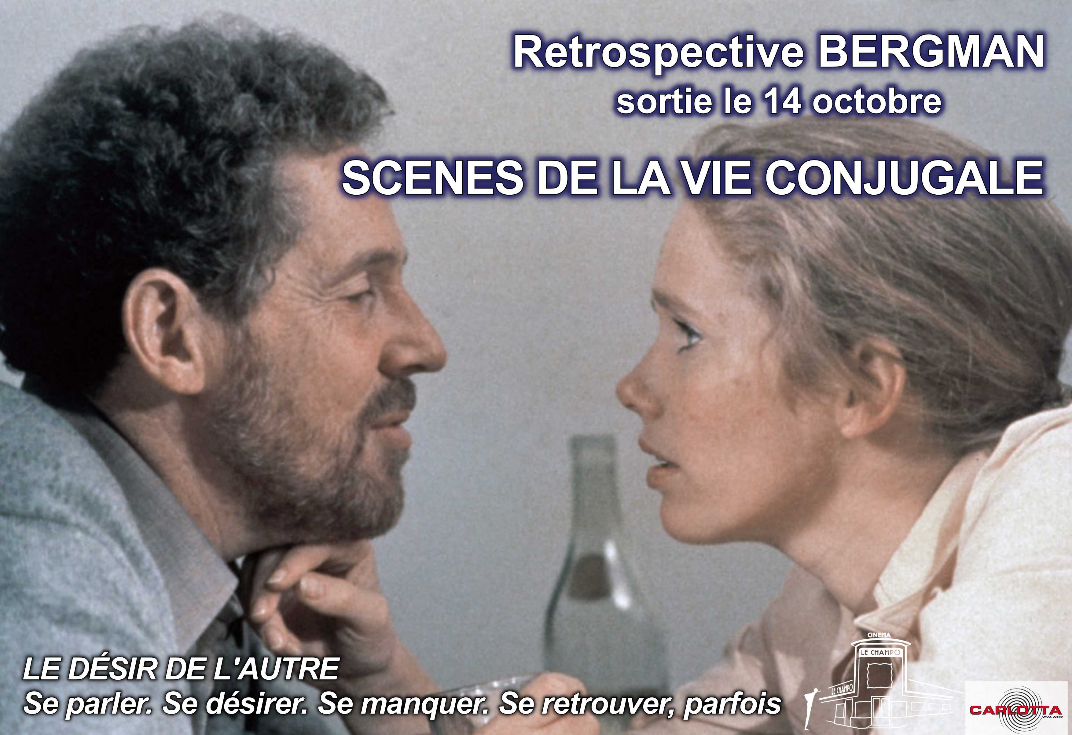 SCENES DE LA VIE CONJUGALE - Affiche de la Retrospective BERGMAN au Champo